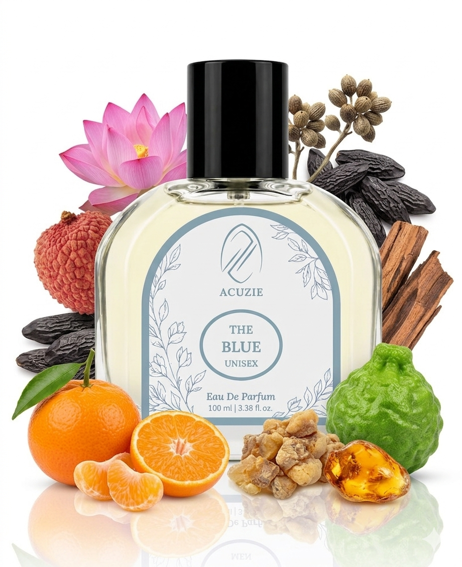 The Blue Perfume for Men & Women | Long Lasting Fresh Aquatic Luxury Eau De Parfum EDP Fragrance | Unisex Daily Wear Body Scent 100ml