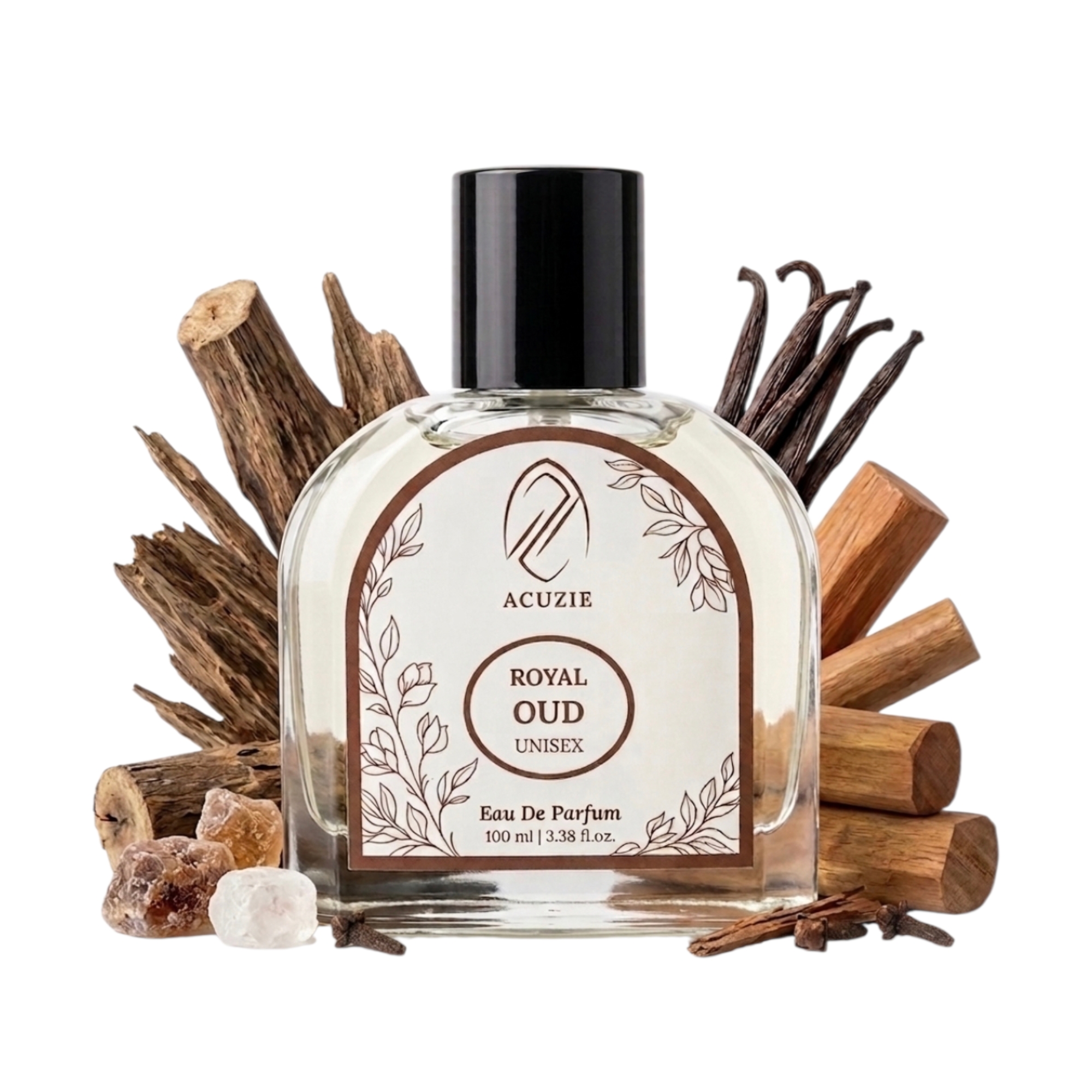 Royal Oud Perfume for Men & Women | Long Lasting Deep Woody Intense Eau de Parfum EDP Fragrance | Unisex Daily Wear Scent 100ml