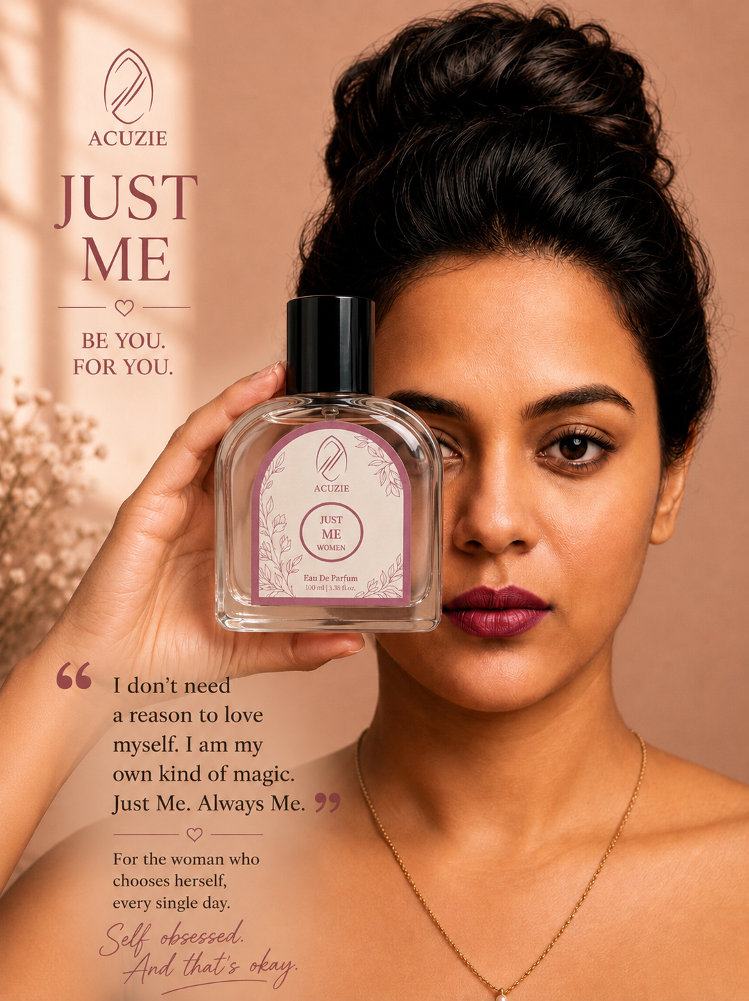 Just Me Perfume for Women | Long Lasting Fresh Floral Vanilla Intense Eau de Parfum EDP Fragrance | Daily Wear Scent 100ml - Image 3
